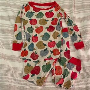 Little Sleepies Red and Green Apple Pajama Set
